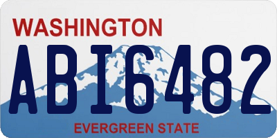WA license plate ABI6482