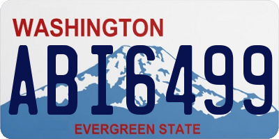 WA license plate ABI6499