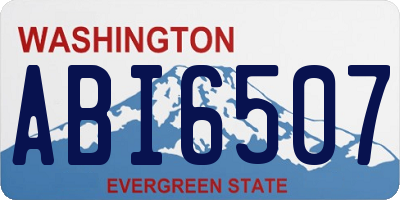 WA license plate ABI6507