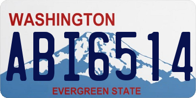 WA license plate ABI6514