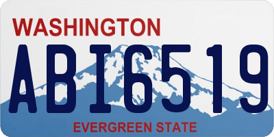 WA license plate ABI6519