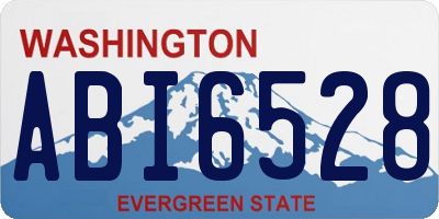 WA license plate ABI6528