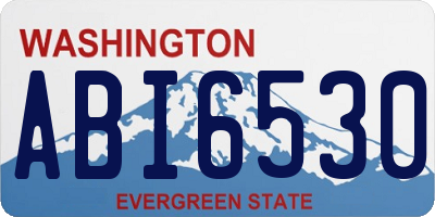 WA license plate ABI6530