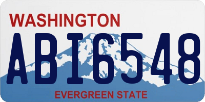 WA license plate ABI6548