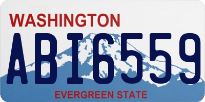 WA license plate ABI6559