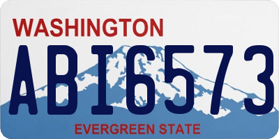 WA license plate ABI6573