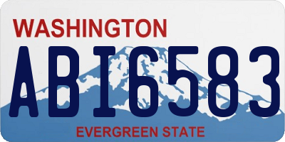 WA license plate ABI6583