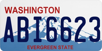 WA license plate ABI6623