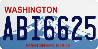 WA license plate ABI6625