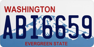WA license plate ABI6659