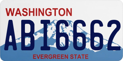 WA license plate ABI6662