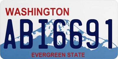 WA license plate ABI6691