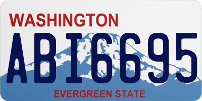 WA license plate ABI6695