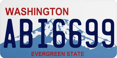 WA license plate ABI6699