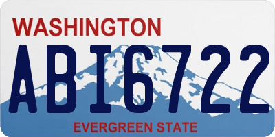 WA license plate ABI6722