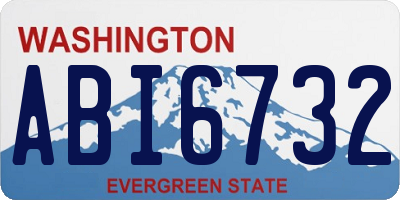 WA license plate ABI6732