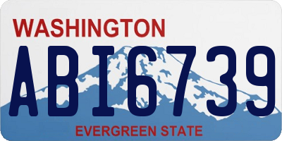 WA license plate ABI6739