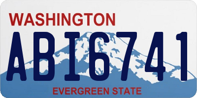 WA license plate ABI6741