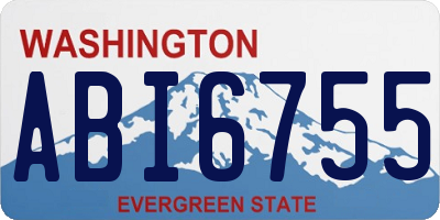 WA license plate ABI6755