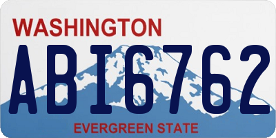 WA license plate ABI6762