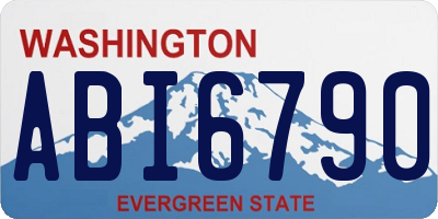 WA license plate ABI6790