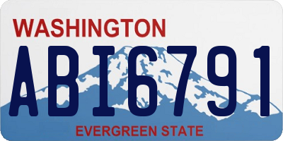 WA license plate ABI6791