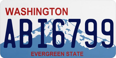 WA license plate ABI6799