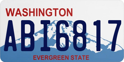 WA license plate ABI6817