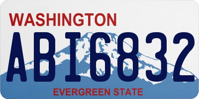 WA license plate ABI6832