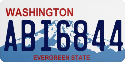 WA license plate ABI6844