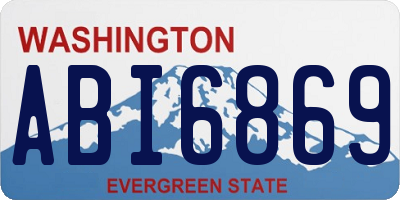 WA license plate ABI6869