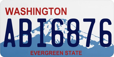 WA license plate ABI6876
