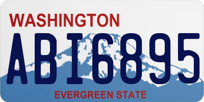 WA license plate ABI6895