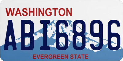 WA license plate ABI6896