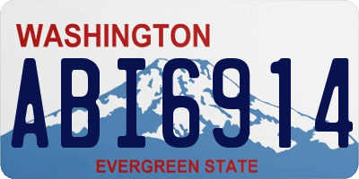 WA license plate ABI6914