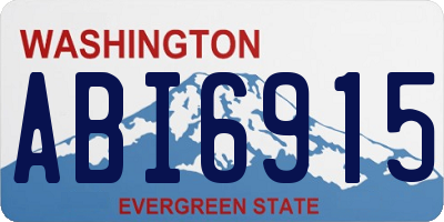 WA license plate ABI6915