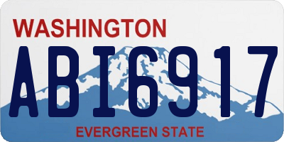 WA license plate ABI6917