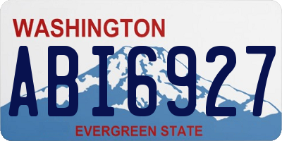 WA license plate ABI6927