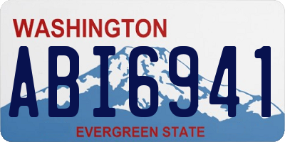 WA license plate ABI6941