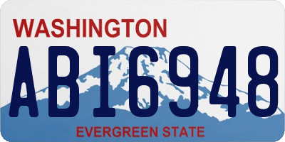 WA license plate ABI6948
