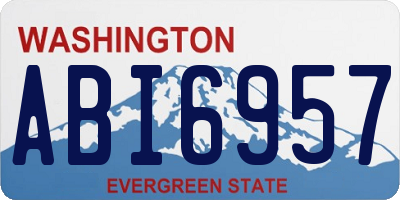 WA license plate ABI6957