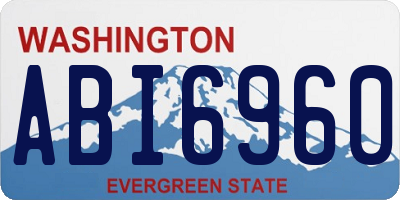 WA license plate ABI6960