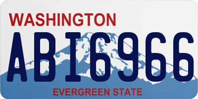 WA license plate ABI6966