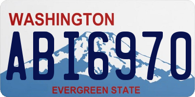 WA license plate ABI6970