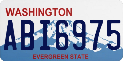 WA license plate ABI6975