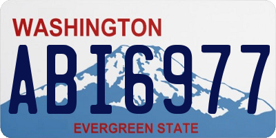 WA license plate ABI6977