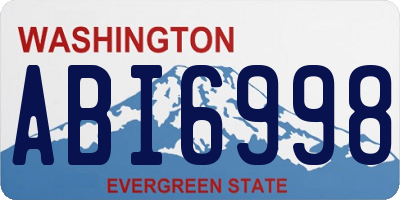 WA license plate ABI6998
