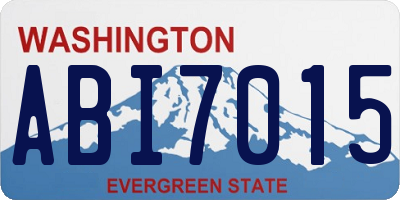 WA license plate ABI7015