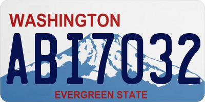 WA license plate ABI7032
