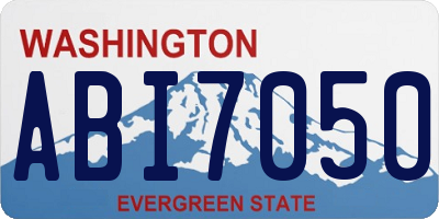 WA license plate ABI7050